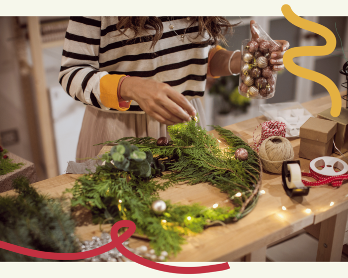 Floral Christmas Wreath Workshop Wangaratta